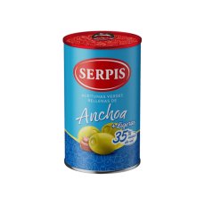 Serpis - Zelené olivy plněné ančovičkami s menším obsahem soli